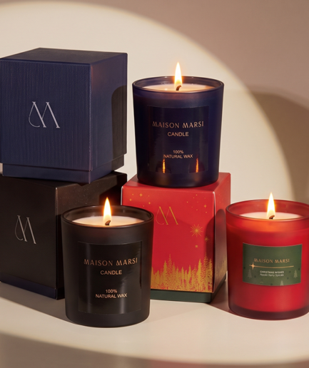 Maison Marsi Christmas Wishes - Elma ve Tarçın Kokulu Yılbaşı Kokusu %100 Soya Wax 200gr